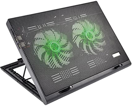 base gamer p/note ate 17'' 2 coolers led verde usb ac267 multi
