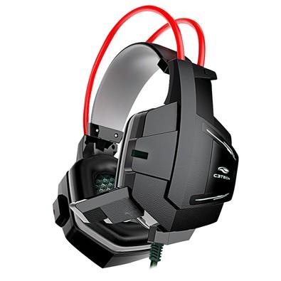 headset gaming estereo c/microfone sparrow preto/vermelho ph-g11bk c3 