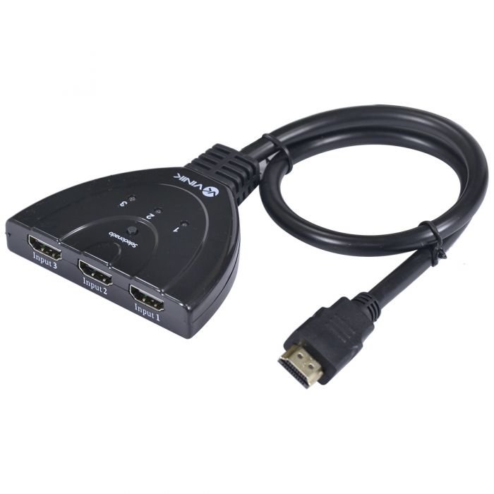 switch hdmi 3 entrada 1 saÃ­da 1.3v 3d 1080p 26499 vinik