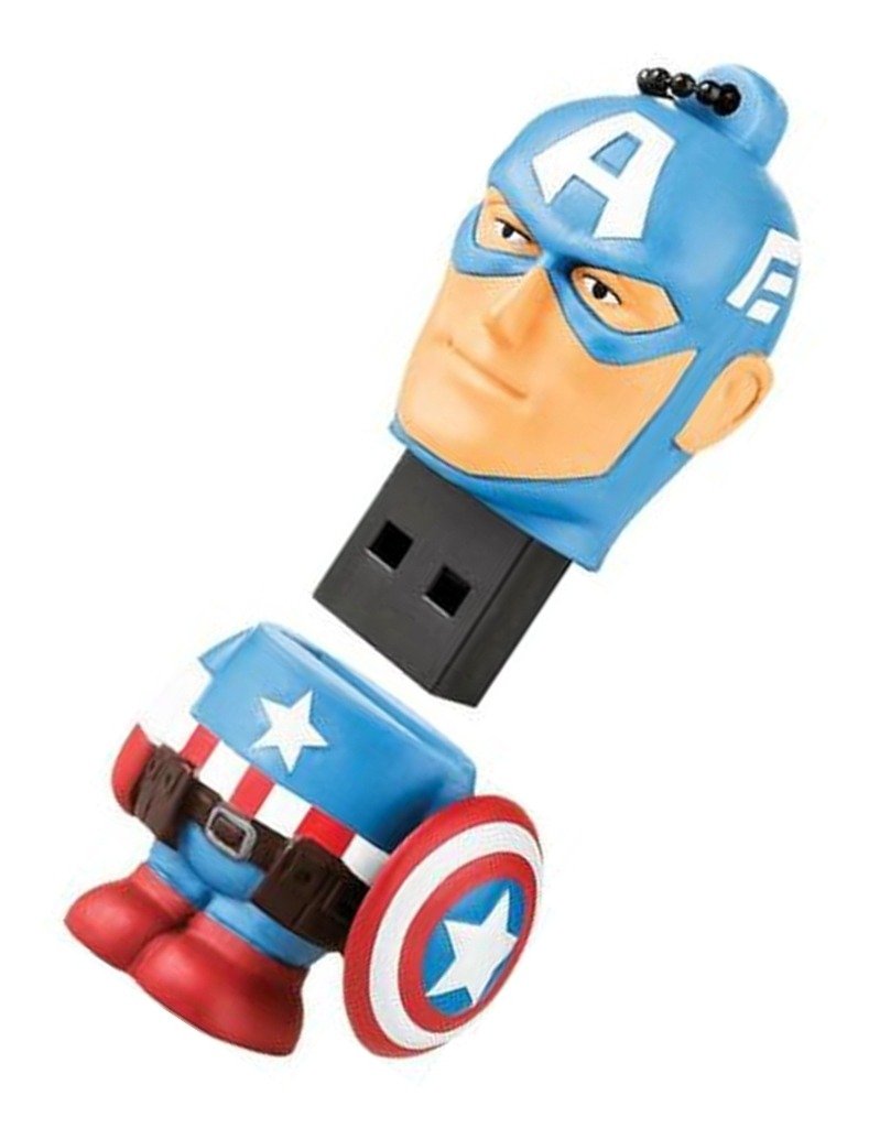 pendrive 8 gb marvel capitao america usb 2.0 pd080 multilaser