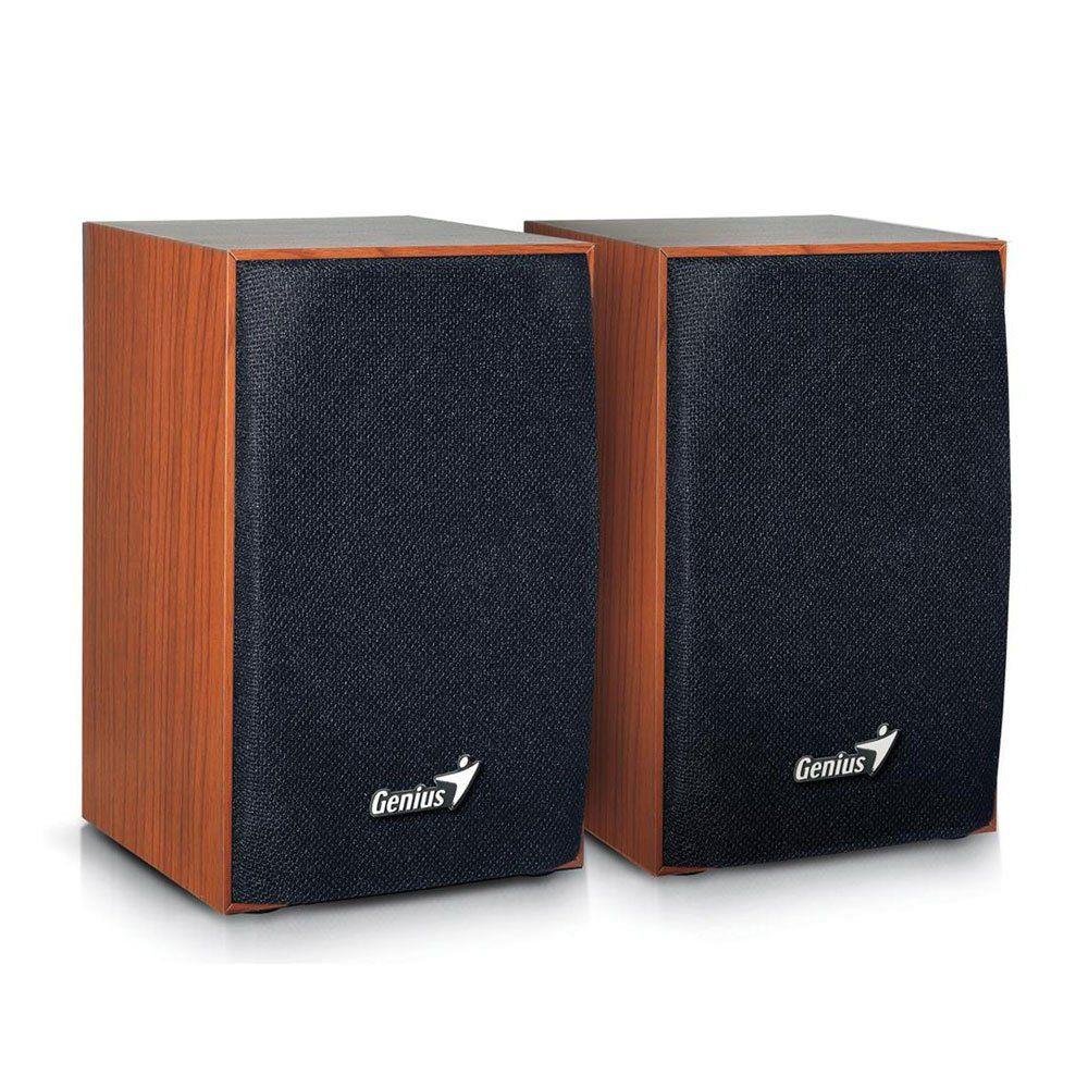 caixa de som  2.0 4w rms madeira sp-hf160 usb genius