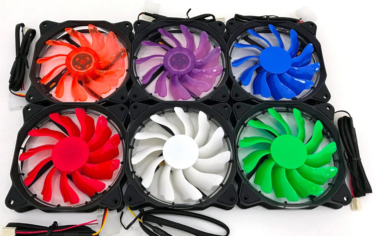 Cooler Fan C/led Colorido 120x120x25 12cm 