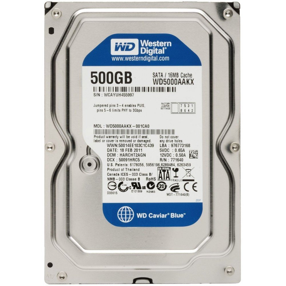 HD WESTERN DIGITAL 500GB