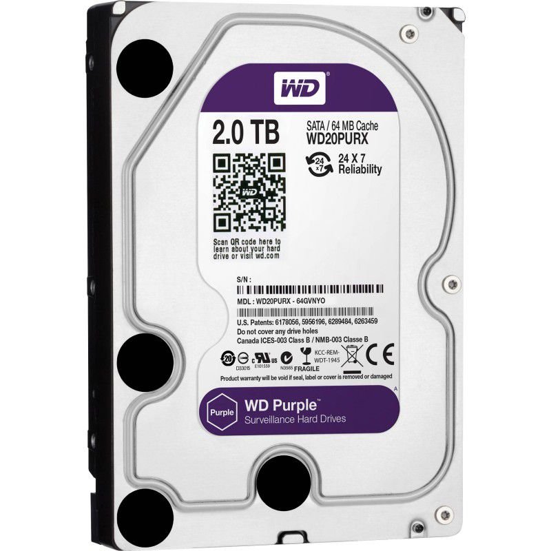 HD WESTERN DIGITAL 2TB PURPLE