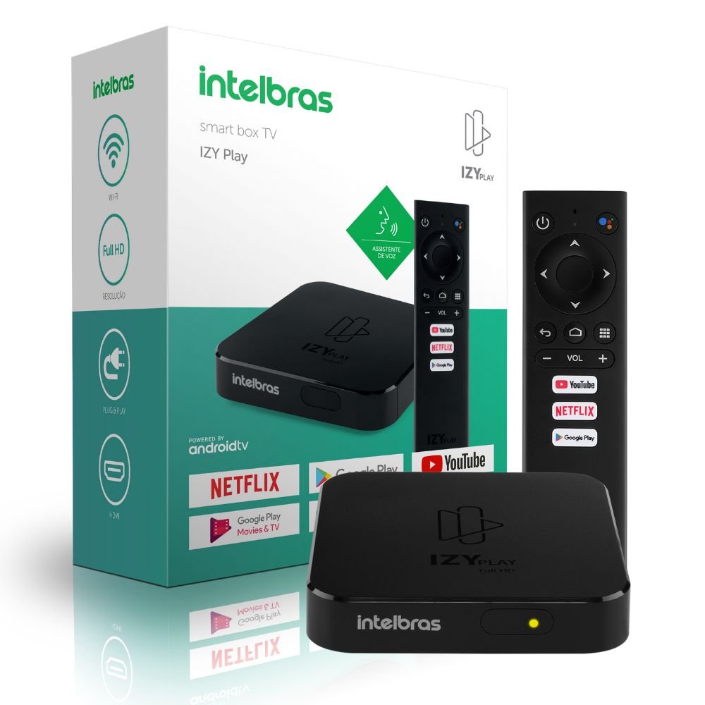 smart box android tv intelbras izy play