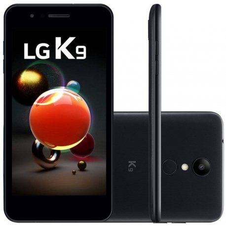 Smartphone LG K9 16GB LTE 1 Sim Tela 5.0" CÃ¢m.8MP+5MP-Preto