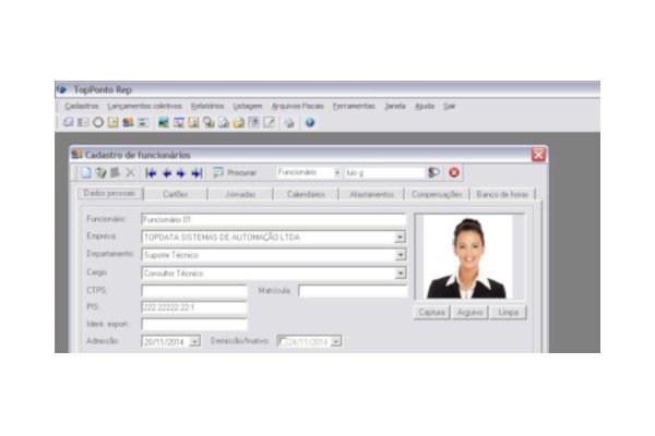 Sistema de Ponto EletrÃ´nico Topdata